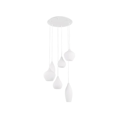 Suspension SOFT Blanc 6x40W IDEAL LUX 87818