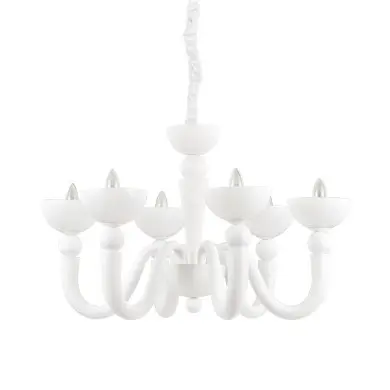 Lustre BON BON Blanc 6x40W IDEAL LUX 93994