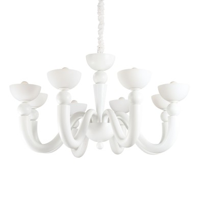 Lustre BON BON Blanc 8x40W IDEAL LUX 94007