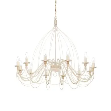 Lustre CORTE Blanc vieilli 12x40W IDEAL LUX 97664
