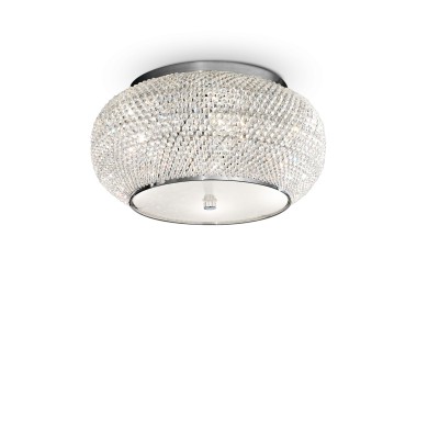 Plafonnier PASHA Chrome 6x40W IDEAL LUX 100784