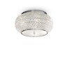 Plafonnier PASHA Chrome 6x40W IDEAL LUX 100784