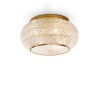 Plafonnier PASHA Or 6x40W IDEAL LUX 100807