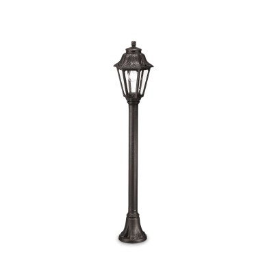 Lampadaire extérieur ANNA Noir 1x60W IDEAL LUX 101514