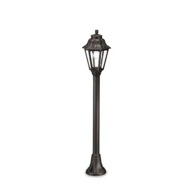 Lampadaire extérieur ANNA Noir 1x60W IDEAL LUX 101514