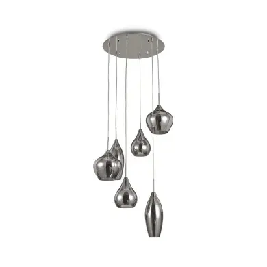 Suspension SOFT Fumé 6x40W IDEAL LUX 111841