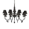 Lustre Baroque BLANCHE Noir 8x40W IDEAL LUX 111896