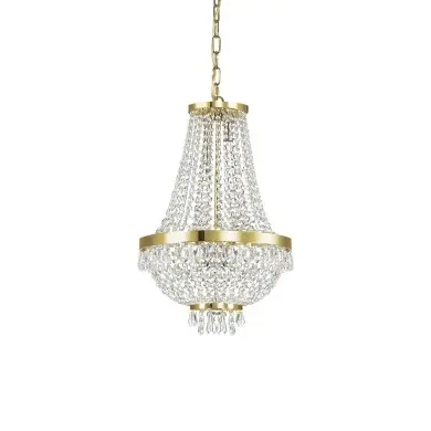 Lustre Empire Montgolfière CAESAR Or 6x40W IDEAL LUX 114729