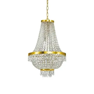 Lustre Montgolfière CAESAR Or 9x40W IDEAL LUX 114736
