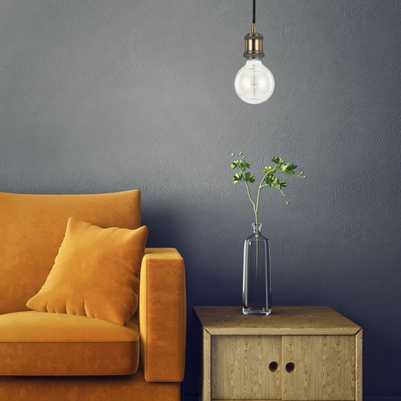 Suspension FRIDA Brun E27 1x60W IDEAL LUX 122083