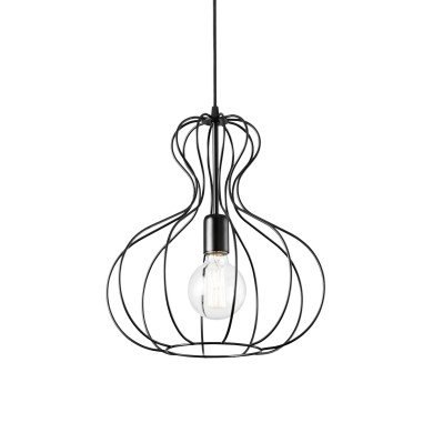 Suspension AMPOLLA-1 Noir 1x60W IDEAL LUX 148502