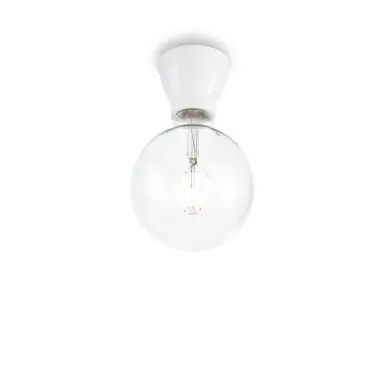 Plafonnier WINERY PL1 Blanc 60W max IDEAL LUX 155227