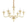 Lustre DANIELI SP6 Verre ambré 40W max IDEAL LUX 159942