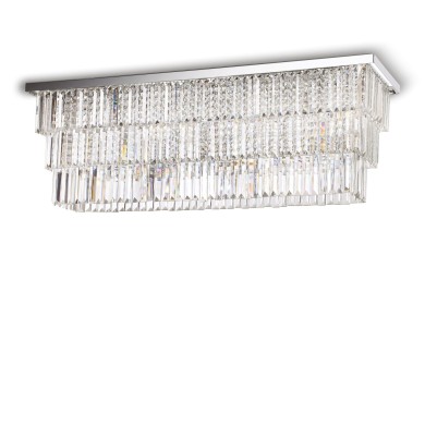 Plafonnier MARTINEZ PL8 Transparent 40W max IDEAL LUX 166285