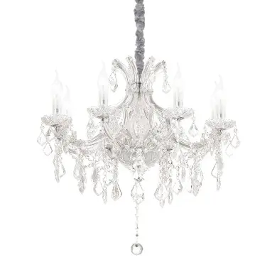 Lustre NAPOLEON SP8 Chromé 40W max IDEAL LUX 167244