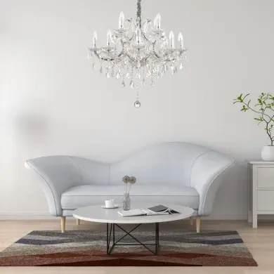 Lustre NAPOLEON SP12 Chromé 40W max IDEAL LUX 167251