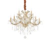 Lustre à Pampille NAPOLEON Or E14 12x40W IDEAL LUX 167404