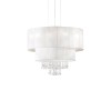 Lustre OPERA SP4 Blanc Chromé 60W max IDEAL LUX 182179