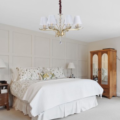 Lustre Design Italien PEGASO Laiton E14 8x40W IDEAL LUX 197739