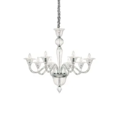 Lustre BRIGITTA Transparent E14 8x40W IDEAL LUX 199382