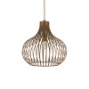 Suspension ONION Marron E27 1x60W D38cm IDEAL LUX 205298