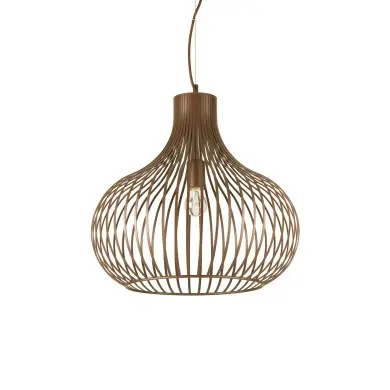 Suspension ONION Marron E27 1x60W D48cm IDEAL LUX 205304