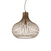Suspension ONION Marron E27 1x60W D48cm IDEAL LUX 205304