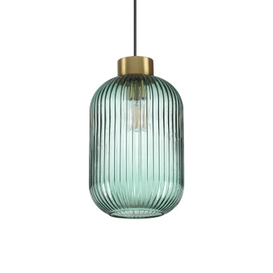 Suspension MINT Vert Noir 1xE27 60W D20 IDEAL LUX 237497
