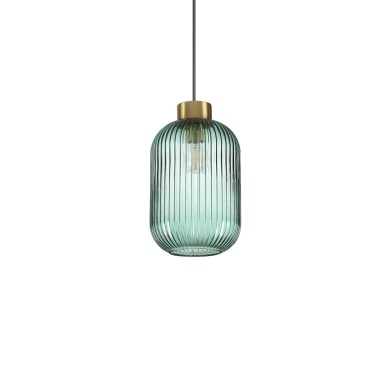 Suspension MINT Vert Noir 1xE27 60W D14 IDEAL LUX 248554