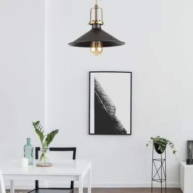 Suspension ERIS3 Noir 1xE27 60W IDEAL LUX 249070