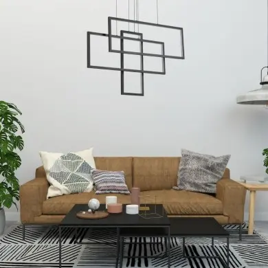 Suspension FRAME Noir 1x93W IDEAL LUX 269382