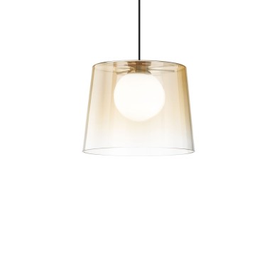 Suspension Fade 1x15W G9 Ambré Laiton IDEAL LUX 271316
