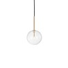 Suspension Boule Equinoxe 1x2W G4 Laiton D150 IDEAL LUX 277370