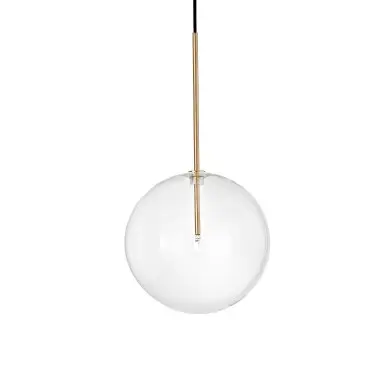 Suspension Boule Equinoxe 1x2W G4 Laiton D250 IDEAL LUX 277394