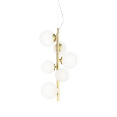Suspension Perlage 6x15W G9 Laiton IDEAL LUX 283821