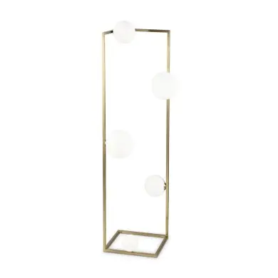 Lampadaire Boule Angolo 5x28W G9 Laiton IDEAL LUX 284354