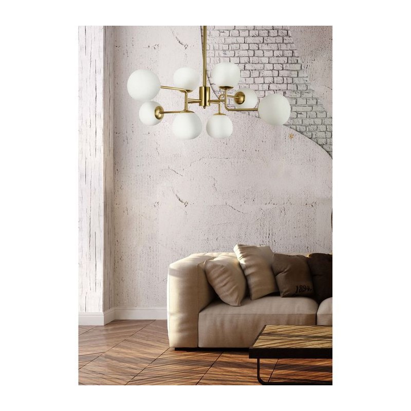 Lustre Erich Laiton 8x40W E14 MAYTONI MOD221-PL-08-G