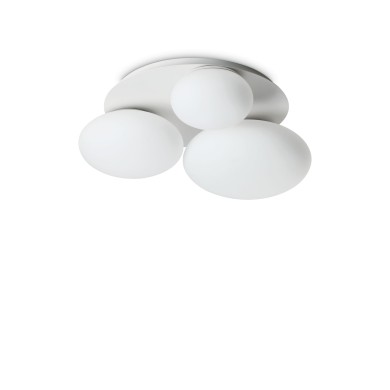 Plafonnier Boule Ninfea 3x15W GX53 Blanc IDEAL LUX 306964