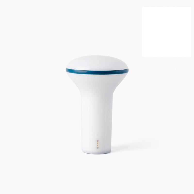 Lampe portable BUDDY 3W SMD LED Blanc Opale Bleu FARO 20209