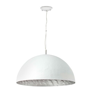 Suspension Design Magma 3x60W E27 Blanc Argenté FARO 28398