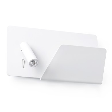 Applique Murale Suau Blanc Droite LED 3W + Port USB FARO 62122