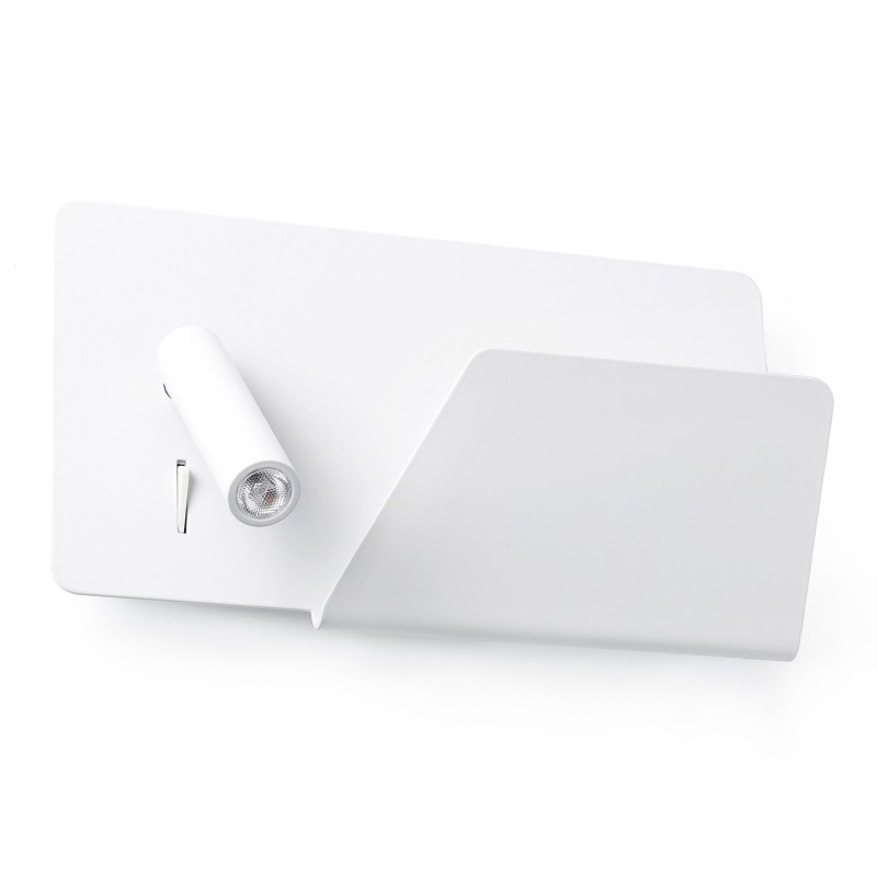 Applique Murale Suau Blanc Droite LED 3W + Port USB FARO 62122