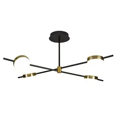 Plafonnier CUBA Or Noir 32W MANTRA 7162