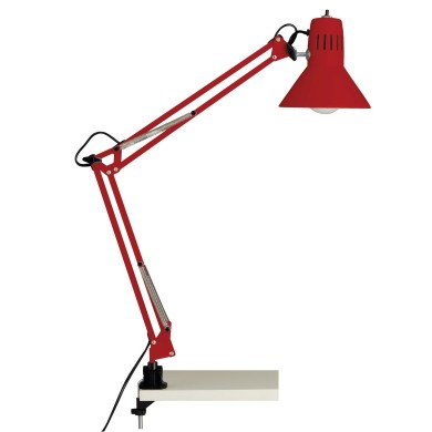 Lampe de bureau à fixation serre joint HOBBY 1x40W E27 ROUGE BRILLIANT 10802/01
