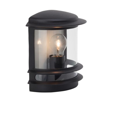 Applique extérieur HOLLYWOOD noir 1x60W BRILLIANT 47880/06