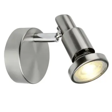 Applique Murale RYAN 1x5W GU10 ACIER CHROME BRILLIANT G57410/77