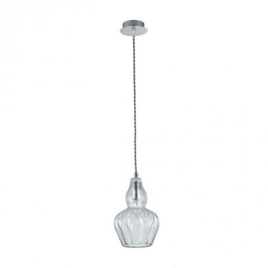 Suspension Eustoma Nickel 1x40W E14 Transparent MAYTONI MOD238-PL-01-TR