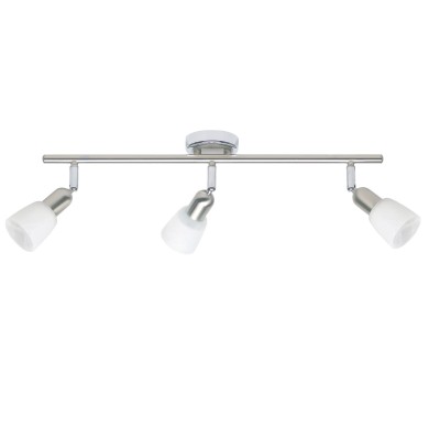 Plafonnier a 3 lumières SOFIA 3x40W E14 ACIER CHROME BRILLIANT 55316/77
