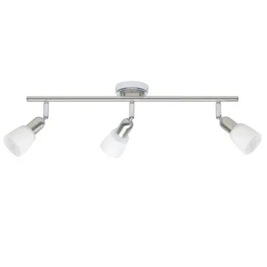 Plafonnier a 3 lumières SOFIA 3x40W E14 ACIER CHROME BRILLIANT 55316/77