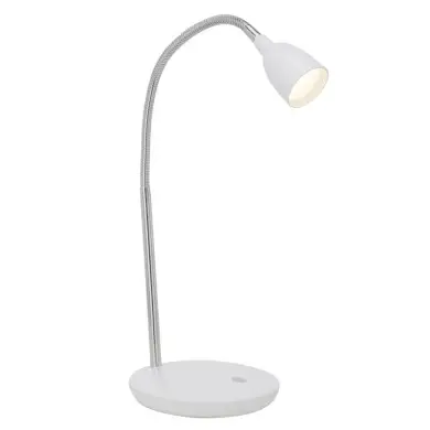 Lampe de bureau ANTHONY 1x2 4W LED intégrée ACIER BLANC BRILLIANT G92935/05